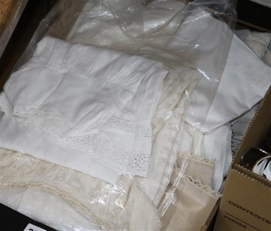 A quantity of christening gowns and linen